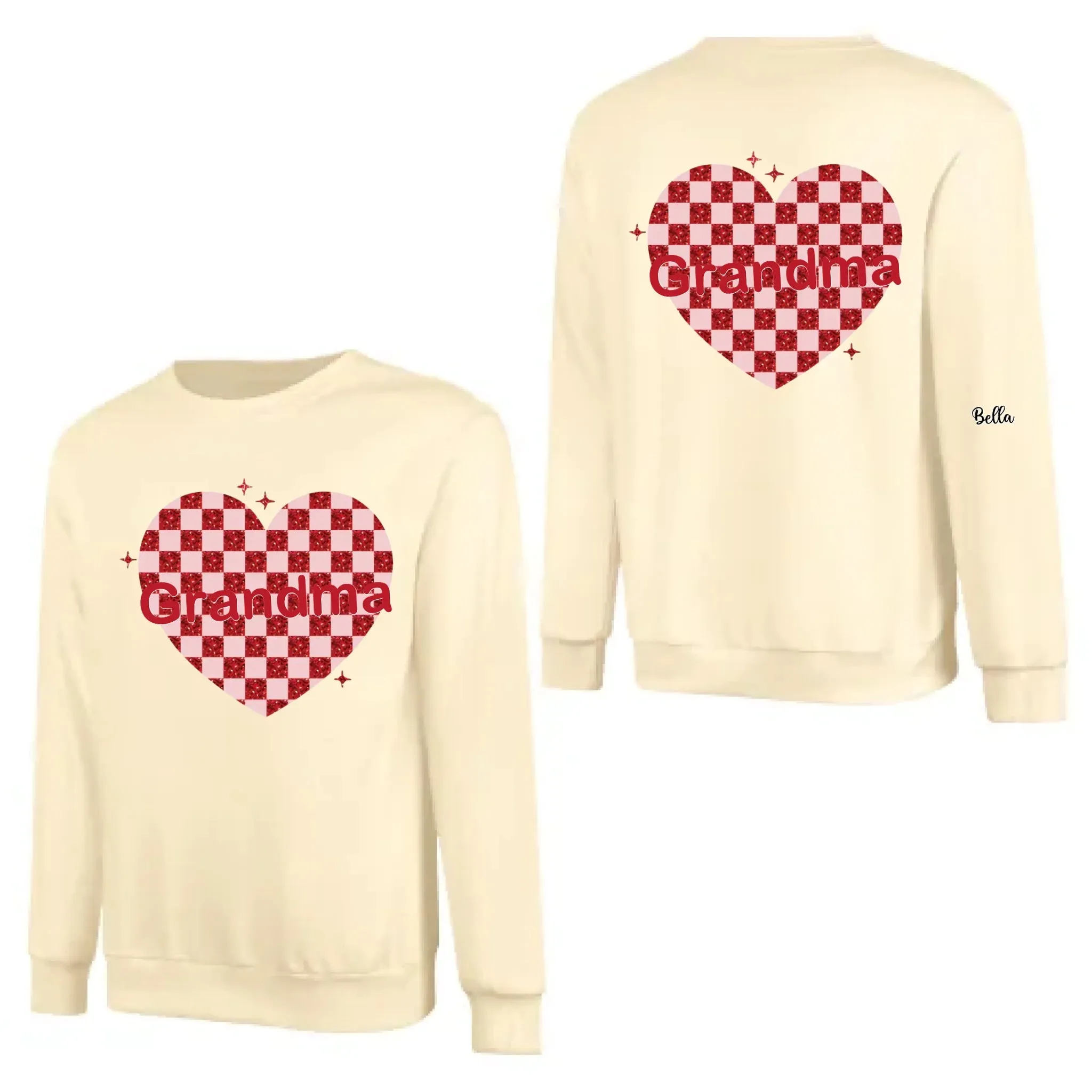 Custom Nana Heart And Kids Valentine Sweatshirt 768336-768358