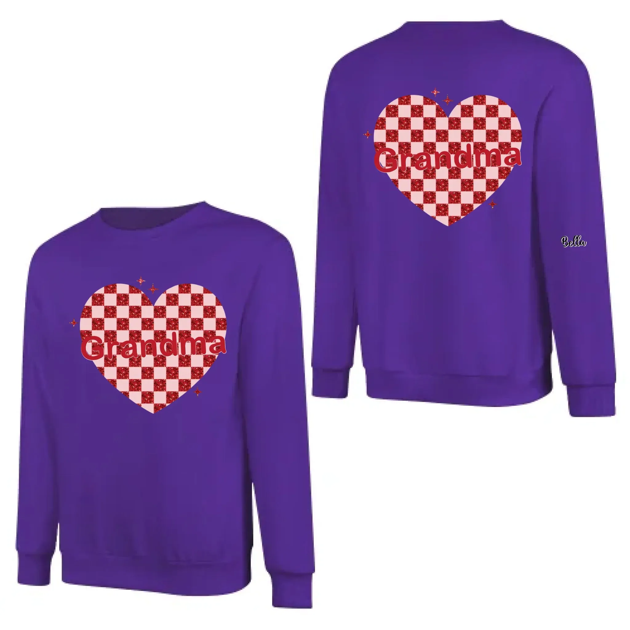 Custom Nana Heart And Kids Valentine Sweatshirt 768336-768358