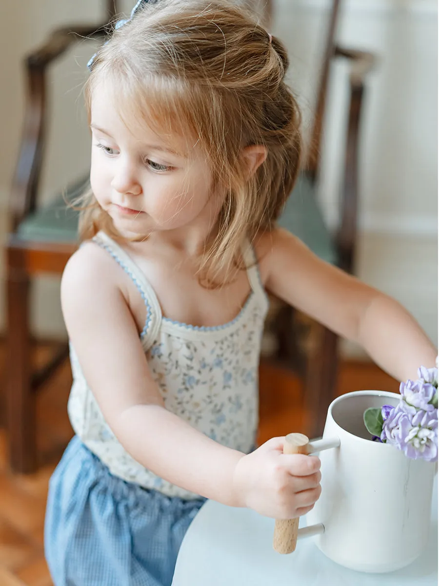 Darcy Bodysuit, Cashmere Blue Florals