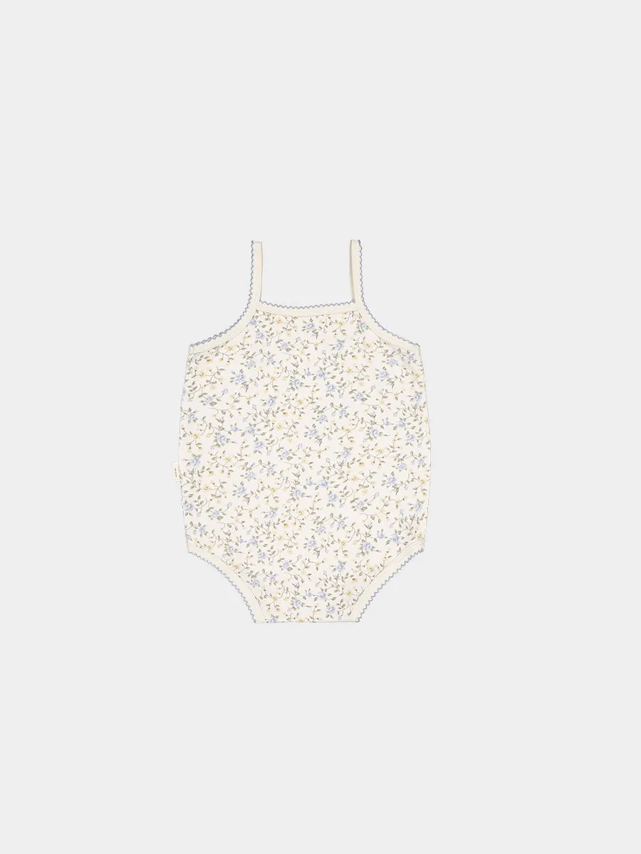 Darcy Bodysuit, Cashmere Blue Florals