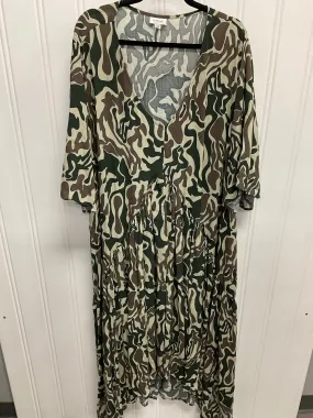 Dress Casual Maxi By Avenue In Camouflage Print, Size:3