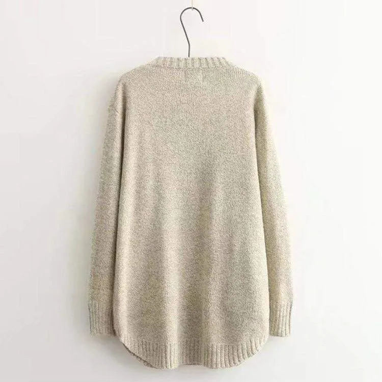 DUCKS EMBROIDERED SWEATER