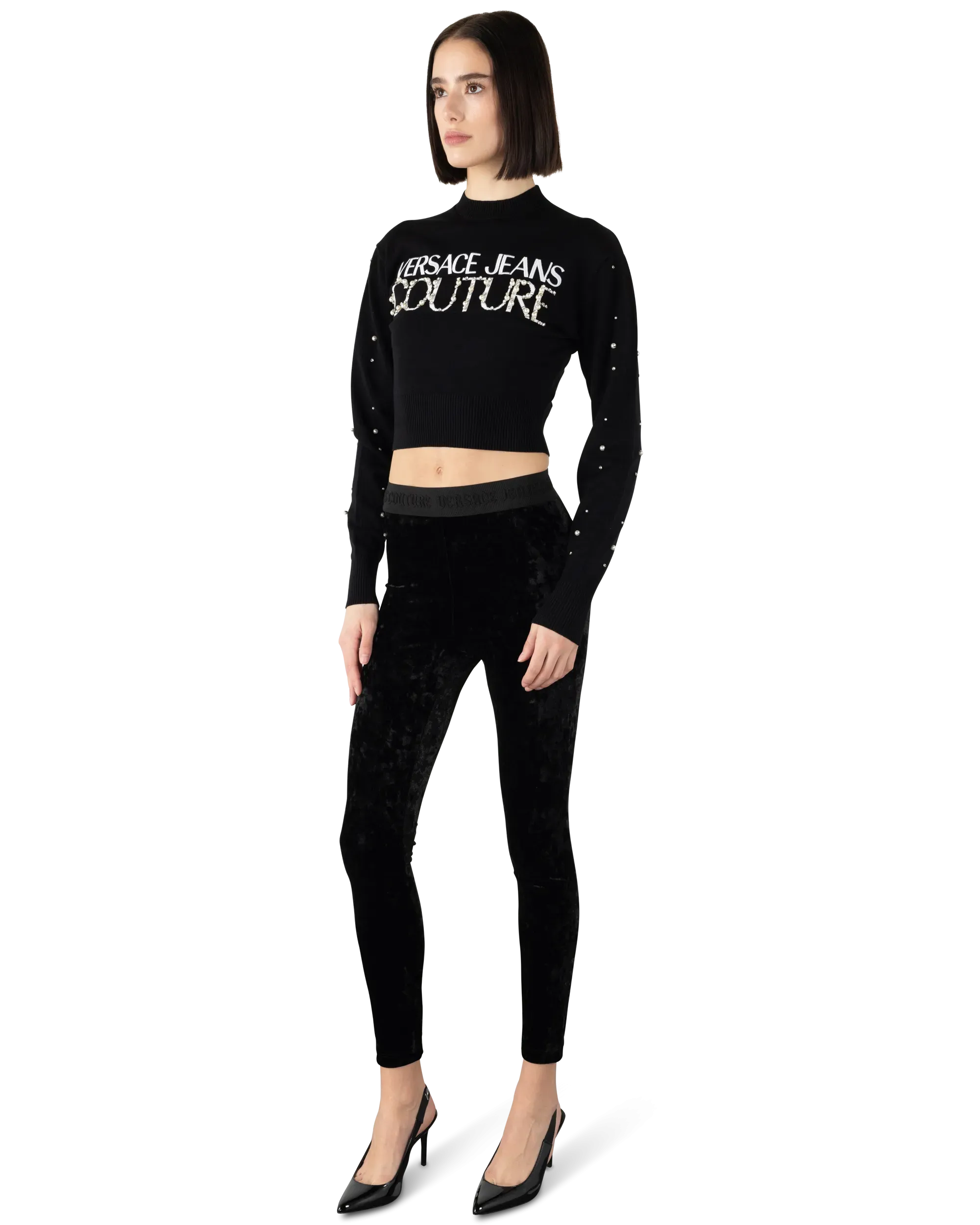 Embellished Logo Sweater