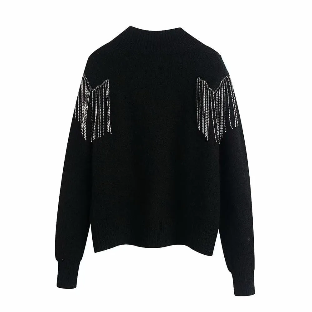 EMBROIDERED KNITWEAR SWEATER