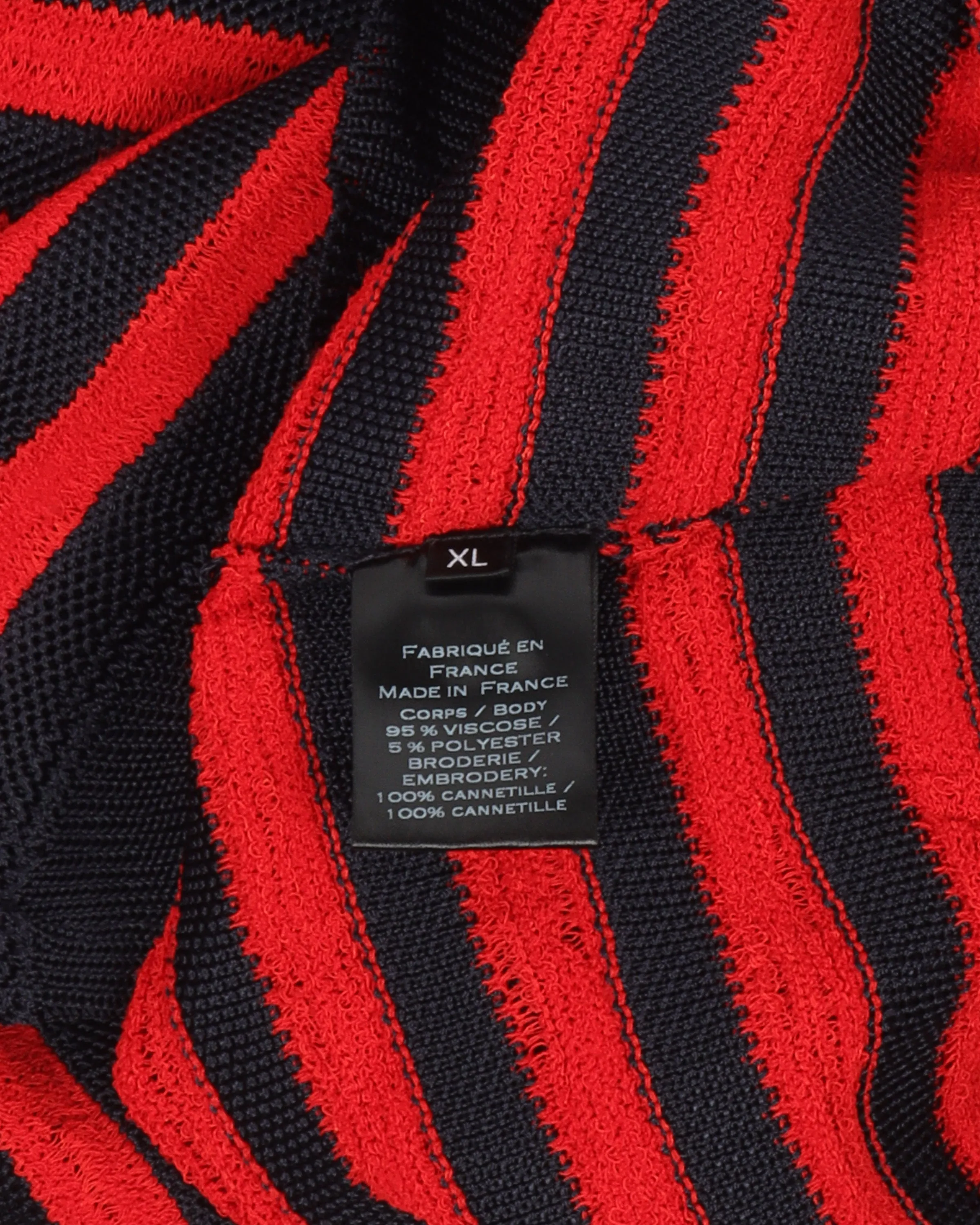 Embroidered Striped Sweater
