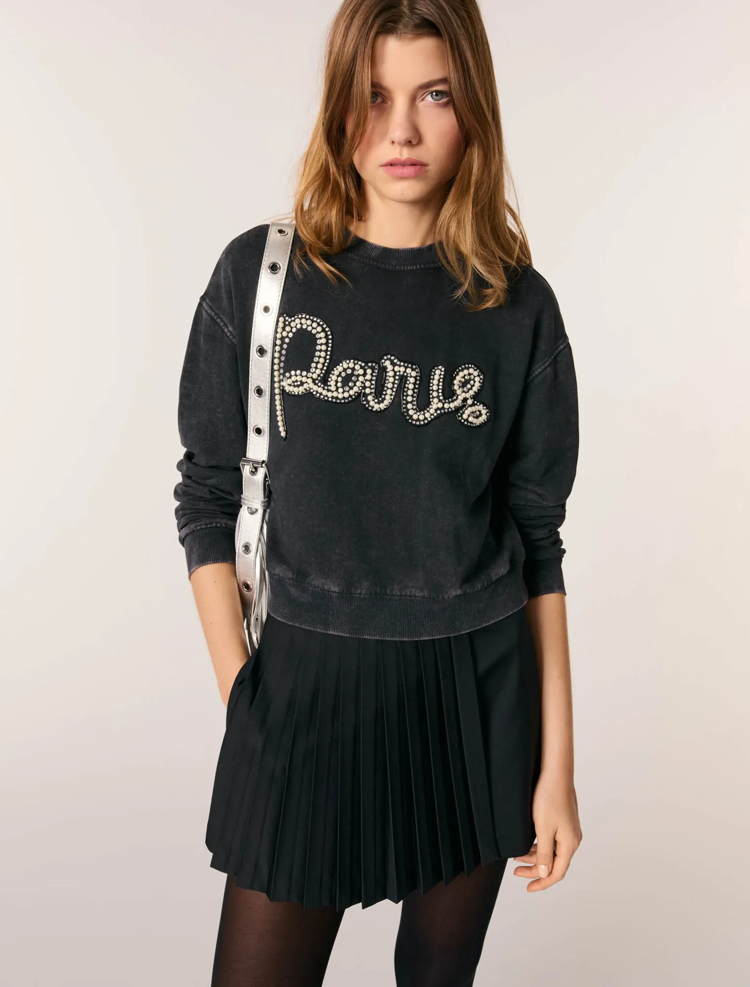 Embroidered sweatshirt
