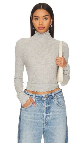Free People x Intimately FP Make It Easy Thermal In Heather Grey in Grey