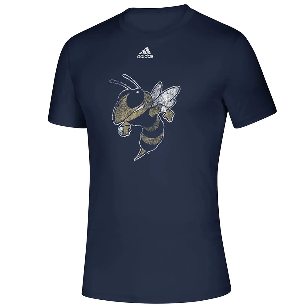Georgia Tech Adidas Distressed Buzz T-Shirt