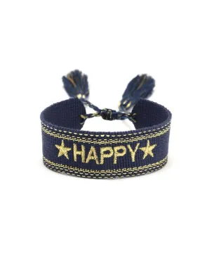 Girls "Happy " Wristband