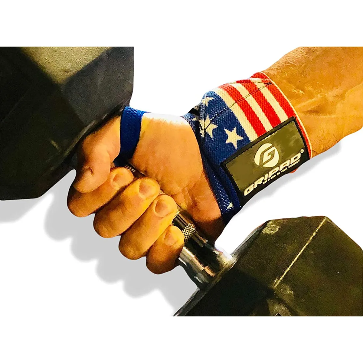 Gripad 12" x 3" Weight Lifting Support Wrist Wraps