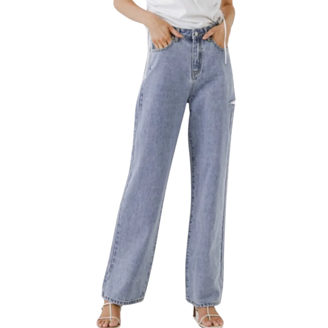 High Waist Relaxed Fit Jeans