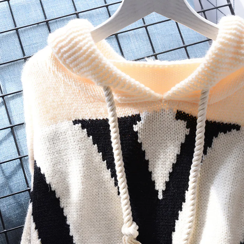 Hooded Thermal Pullover Sweater