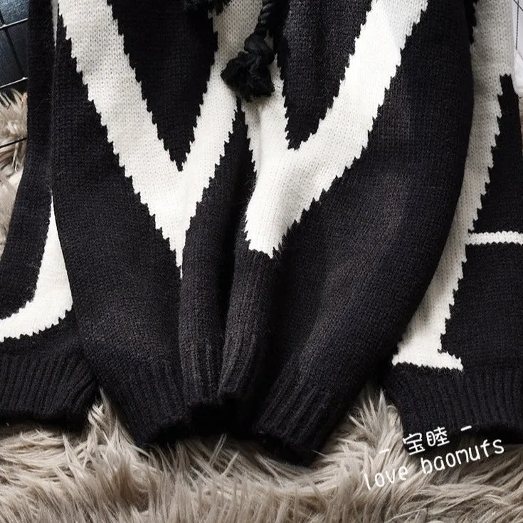 Hooded Thermal Pullover Sweater