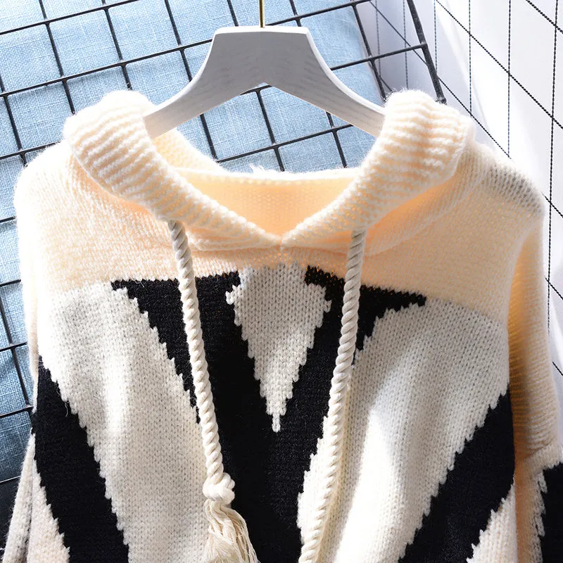 Hooded Thermal Pullover Sweater