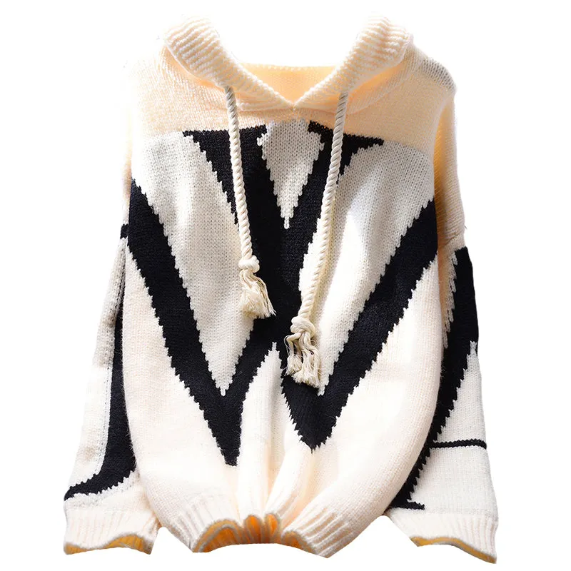 Hooded Thermal Pullover Sweater