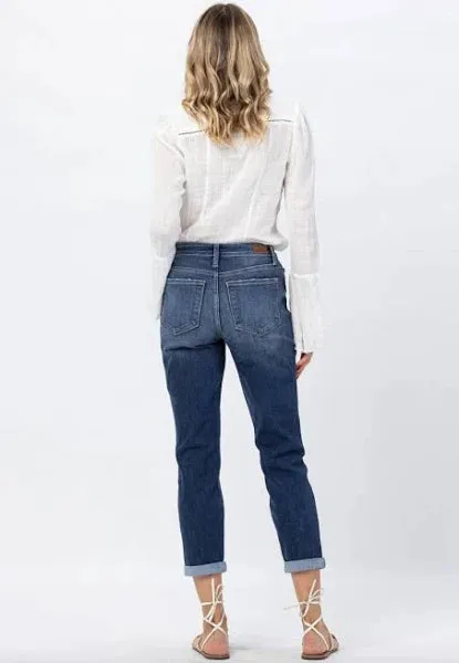 Jessi Core Midrise Cuffed Boyfriend Jean