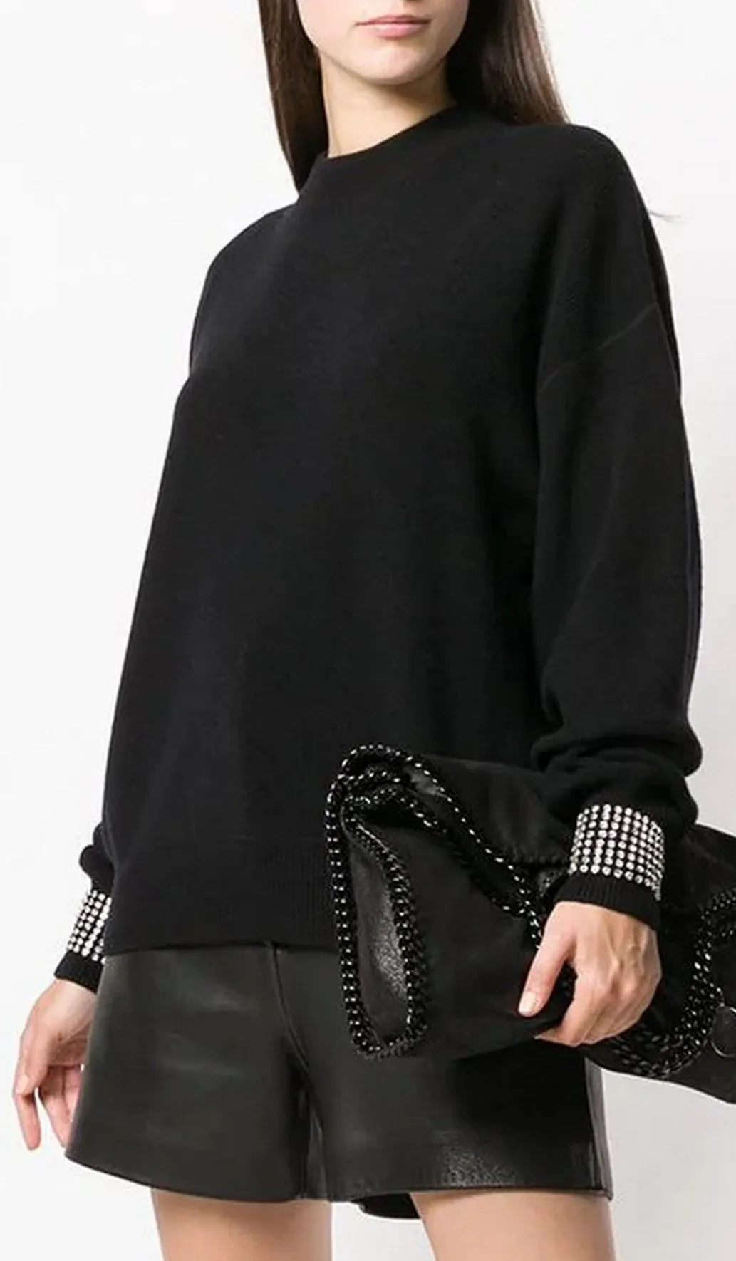 Jumper with Crystals, Black