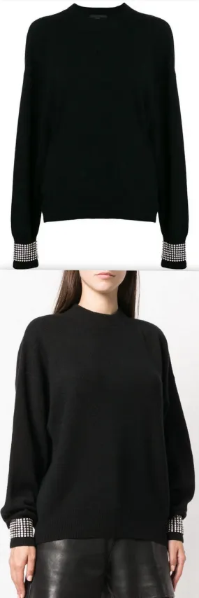 Jumper with Crystals, Black