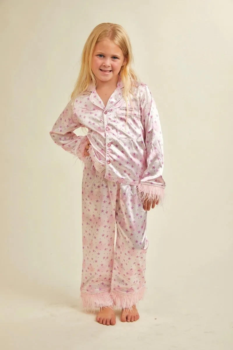 LILA FEATHER TWO PIECE SETS