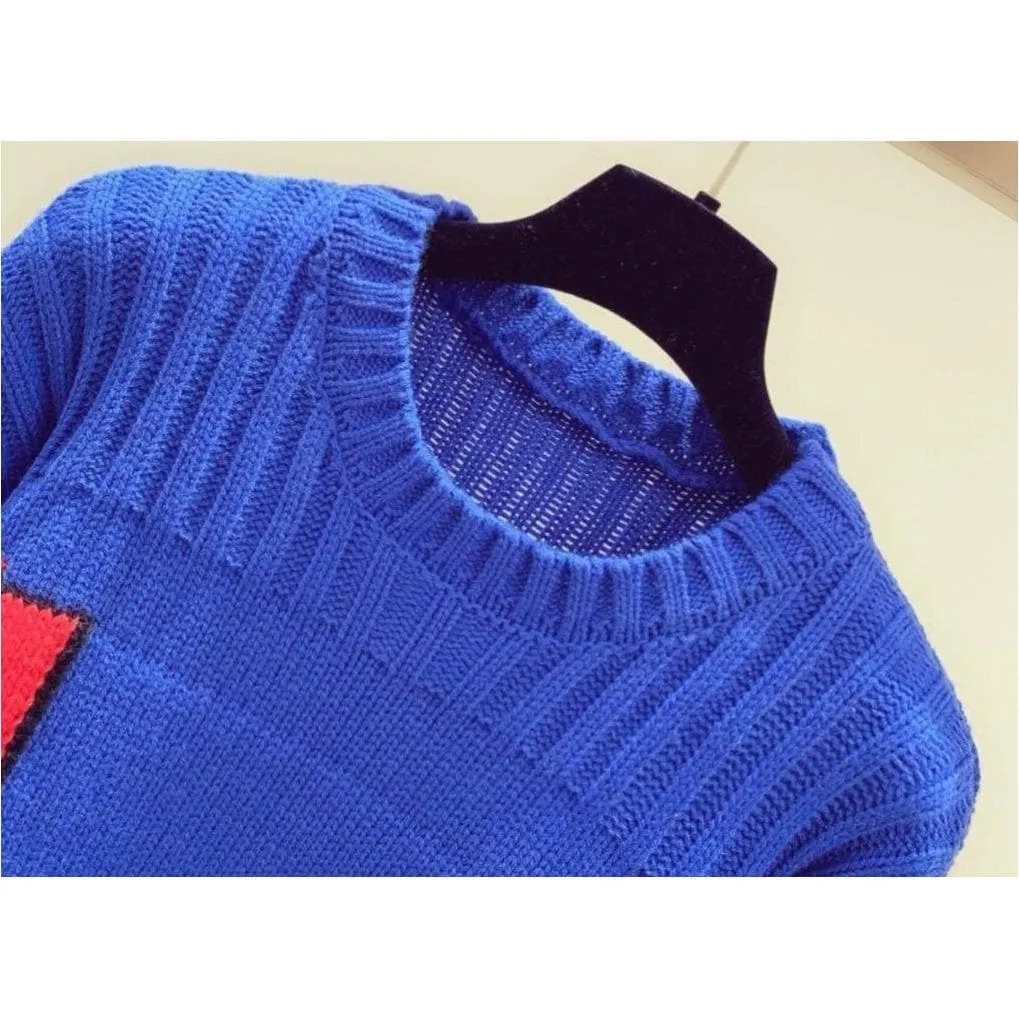 Love Embroidered Sweater