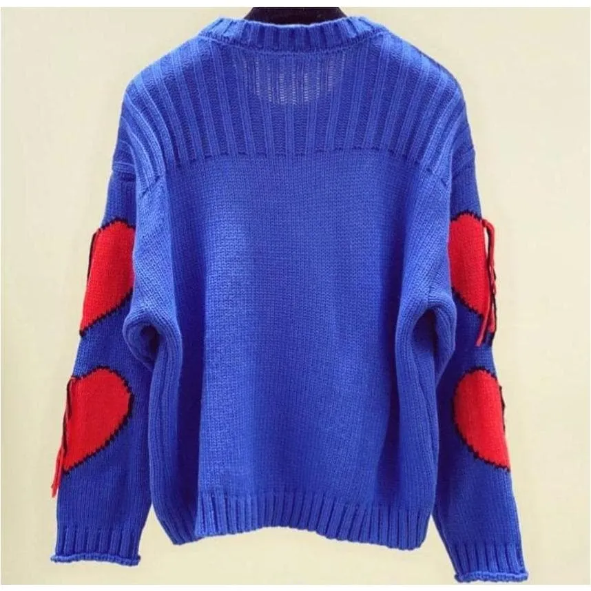 Love Embroidered Sweater