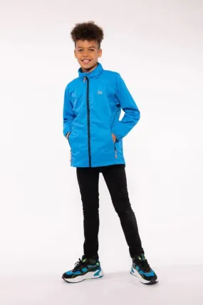 Mac in a Sac Kids Waterproof Breathable Windproof Packable Origin Jacket-OCEAN BLUE