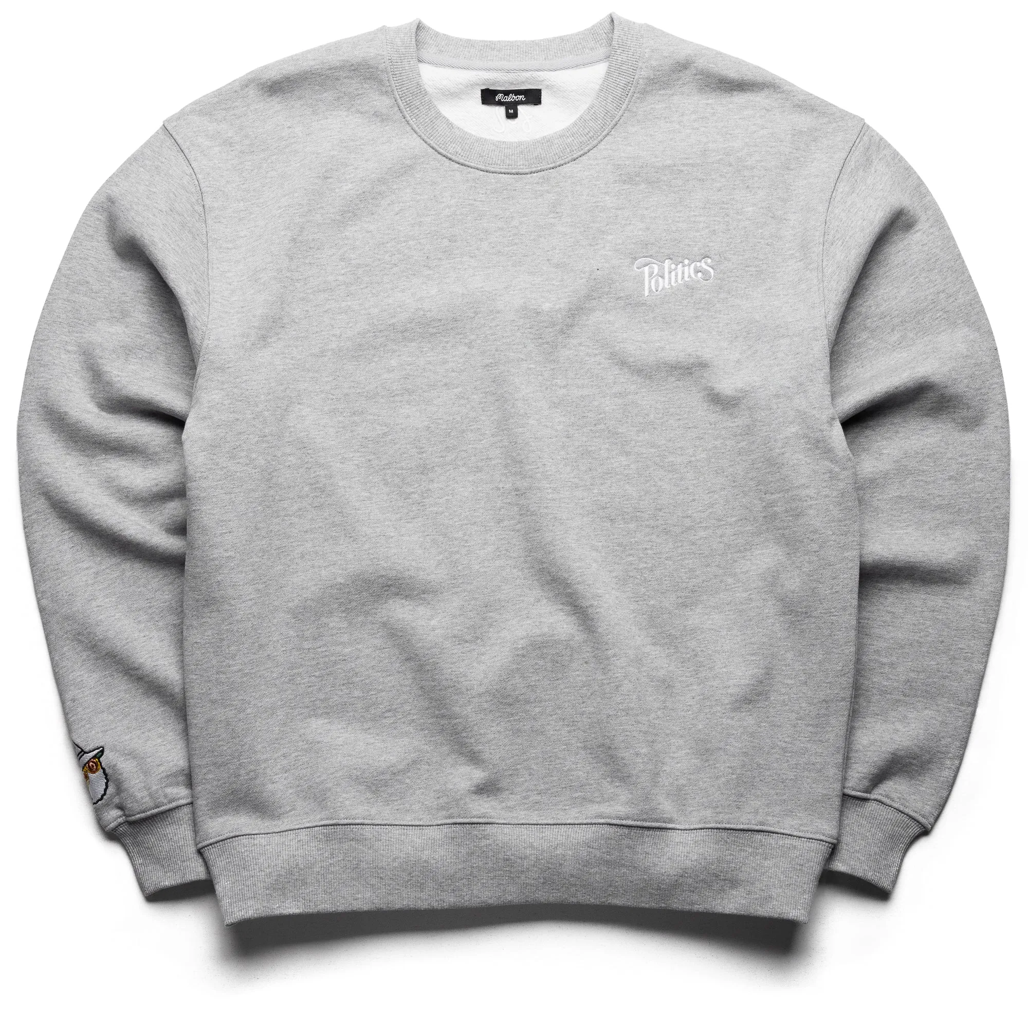 Malbon Golf Crewneck - Heather Grey