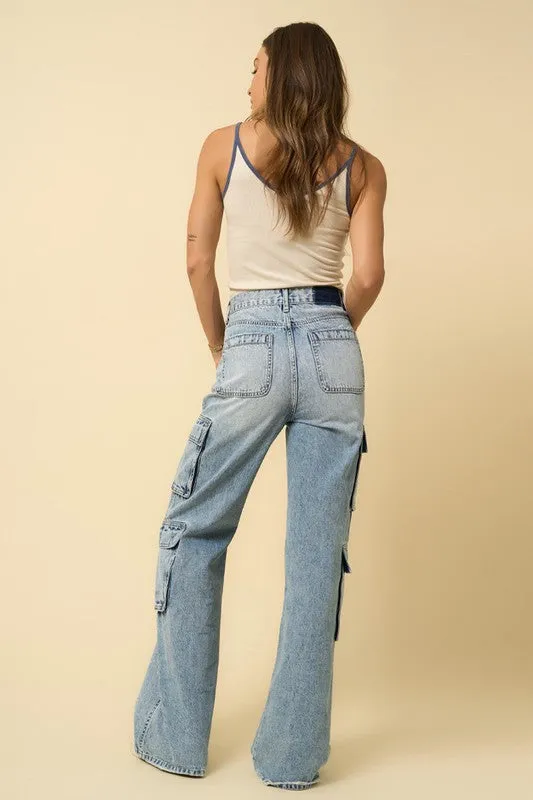 Malliie CROSSOVER RELAXED CARGO JEANS