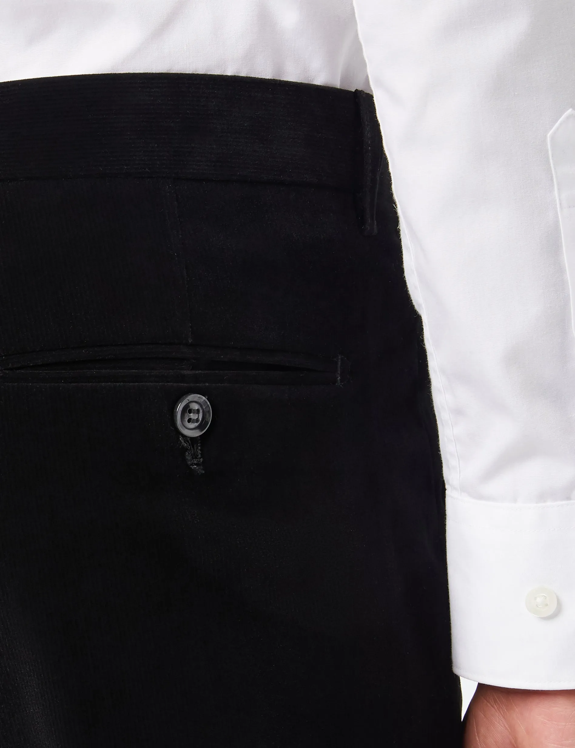 MATTHEW – BLACK CORDUROY DOUBLE BREASTED SUIT