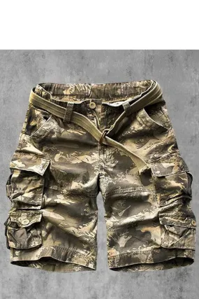 Mens Outdoor Camouflage Casual Shorts