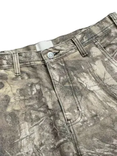 Men's Twig Camouflage Distressed Jeans