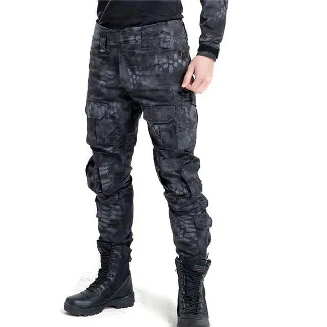 Military Hunting Clothes Multicam Army Combat Shirt Hunter Pants Tactical Black Cargo Pants Ghillie Suit Top Hunting Clothing