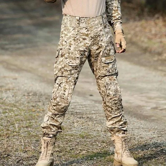Military Hunting Clothes Multicam Army Combat Shirt Hunter Pants Tactical Black Cargo Pants Ghillie Suit Top Hunting Clothing