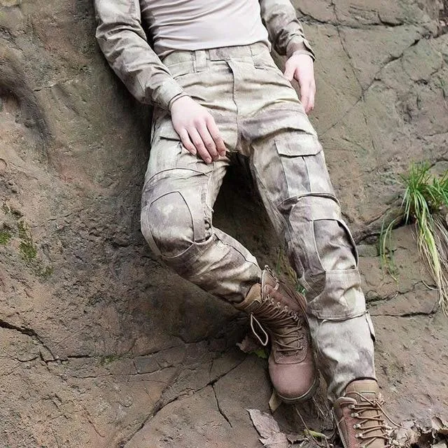 Military Hunting Clothes Multicam Army Combat Shirt Hunter Pants Tactical Black Cargo Pants Ghillie Suit Top Hunting Clothing