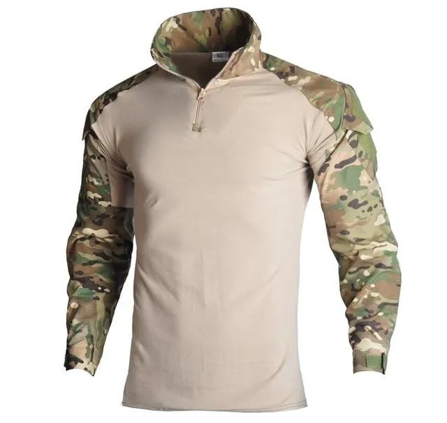 Military Hunting Clothes Multicam Army Combat Shirt Hunter Pants Tactical Black Cargo Pants Ghillie Suit Top Hunting Clothing