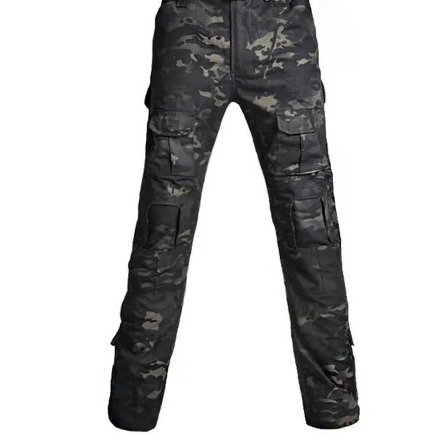 Military Hunting Clothes Multicam Army Combat Shirt Hunter Pants Tactical Black Cargo Pants Ghillie Suit Top Hunting Clothing