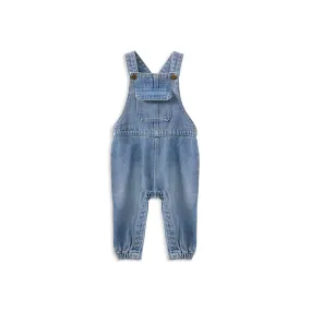 Milky Baby Light Wash Denim Overalls