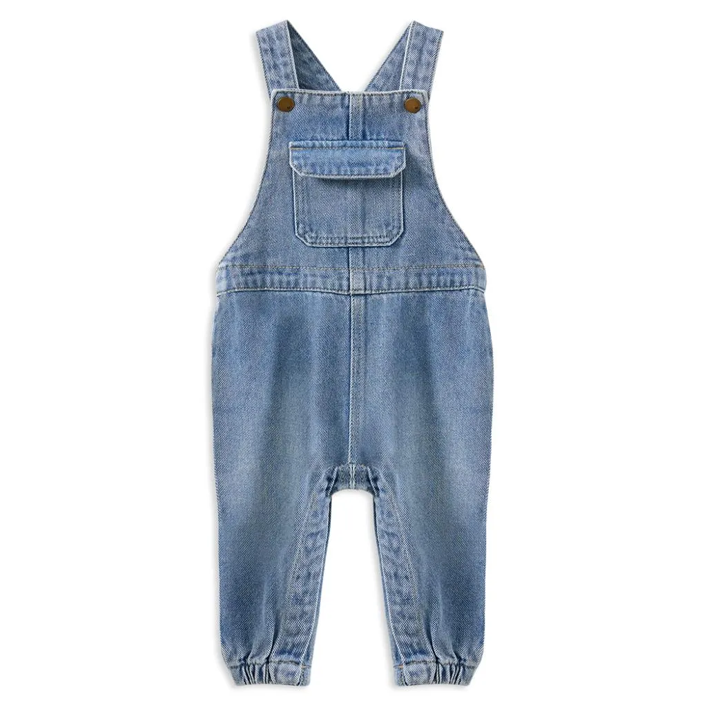 Milky Baby Light Wash Denim Overalls