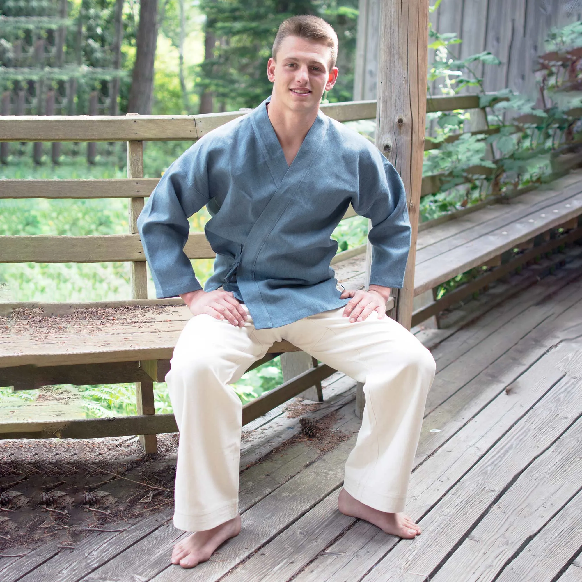 MIYAMOTO 100% Organic Cotton Ninja Karate Gi Pants (Martial Arts Pants: Kung Fu, Judo, Jiujitsu) (Unisex)