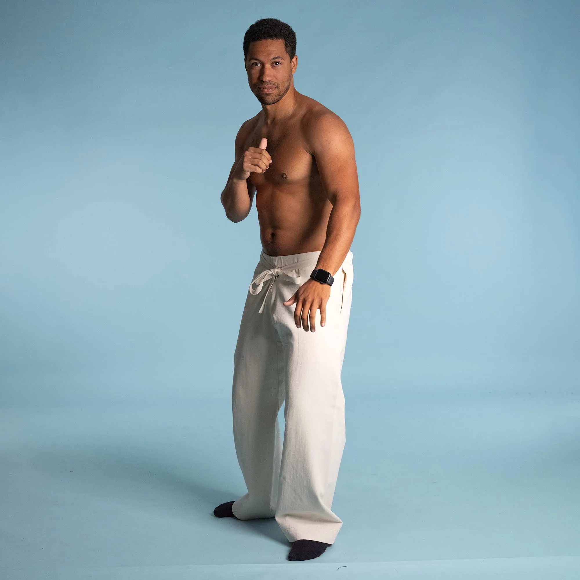 MIYAMOTO 100% Organic Cotton Ninja Karate Gi Pants (Martial Arts Pants: Kung Fu, Judo, Jiujitsu) (Unisex)