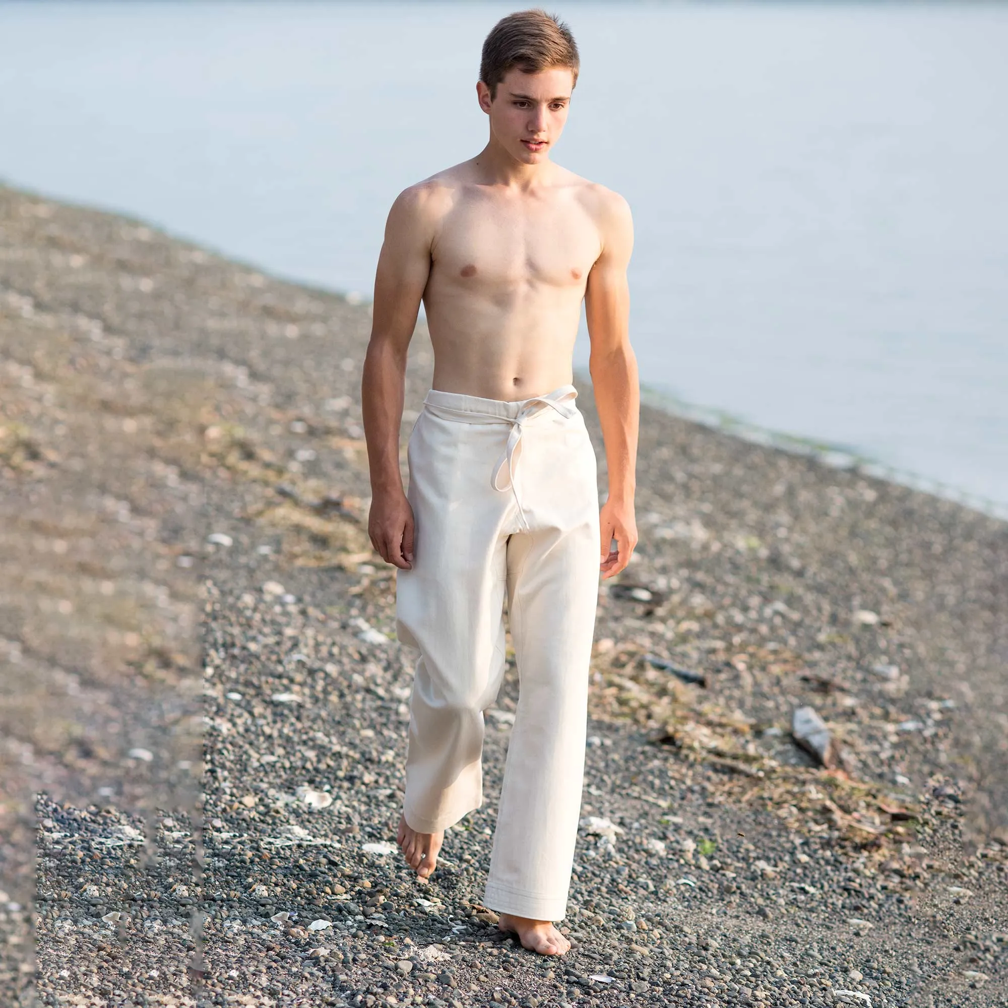 MIYAMOTO 100% Organic Cotton Ninja Karate Gi Pants (Martial Arts Pants: Kung Fu, Judo, Jiujitsu) (Unisex)