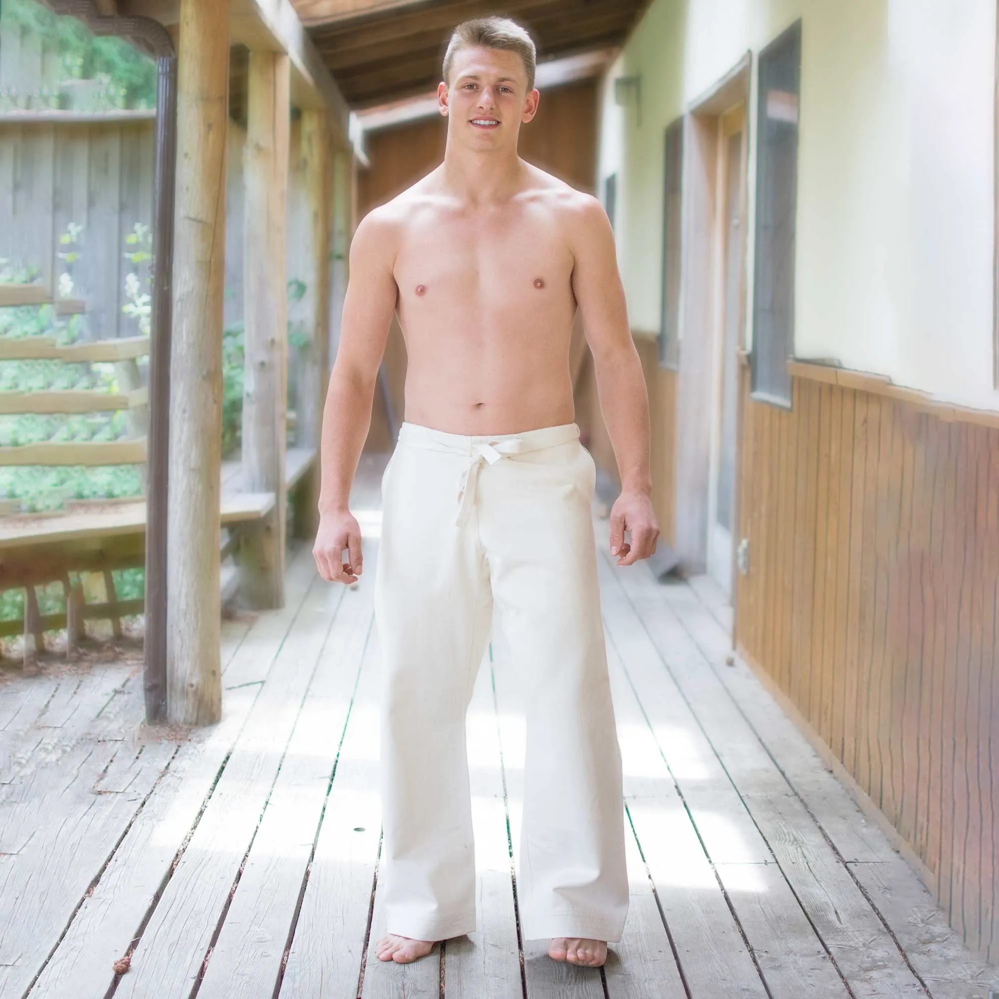 MIYAMOTO 100% Organic Cotton Ninja Karate Gi Pants (Martial Arts Pants: Kung Fu, Judo, Jiujitsu) (Unisex)