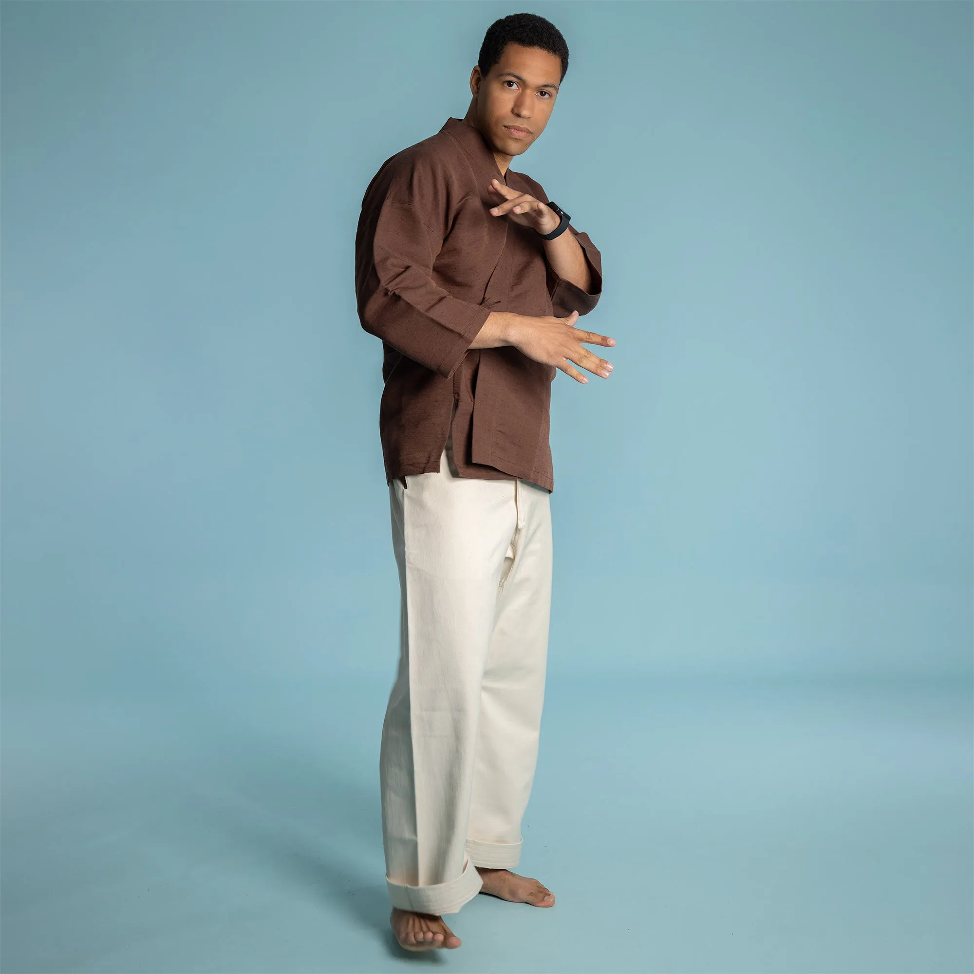 MIYAMOTO 100% Organic Cotton Ninja Karate Gi Pants (Martial Arts Pants: Kung Fu, Judo, Jiujitsu) (Unisex)