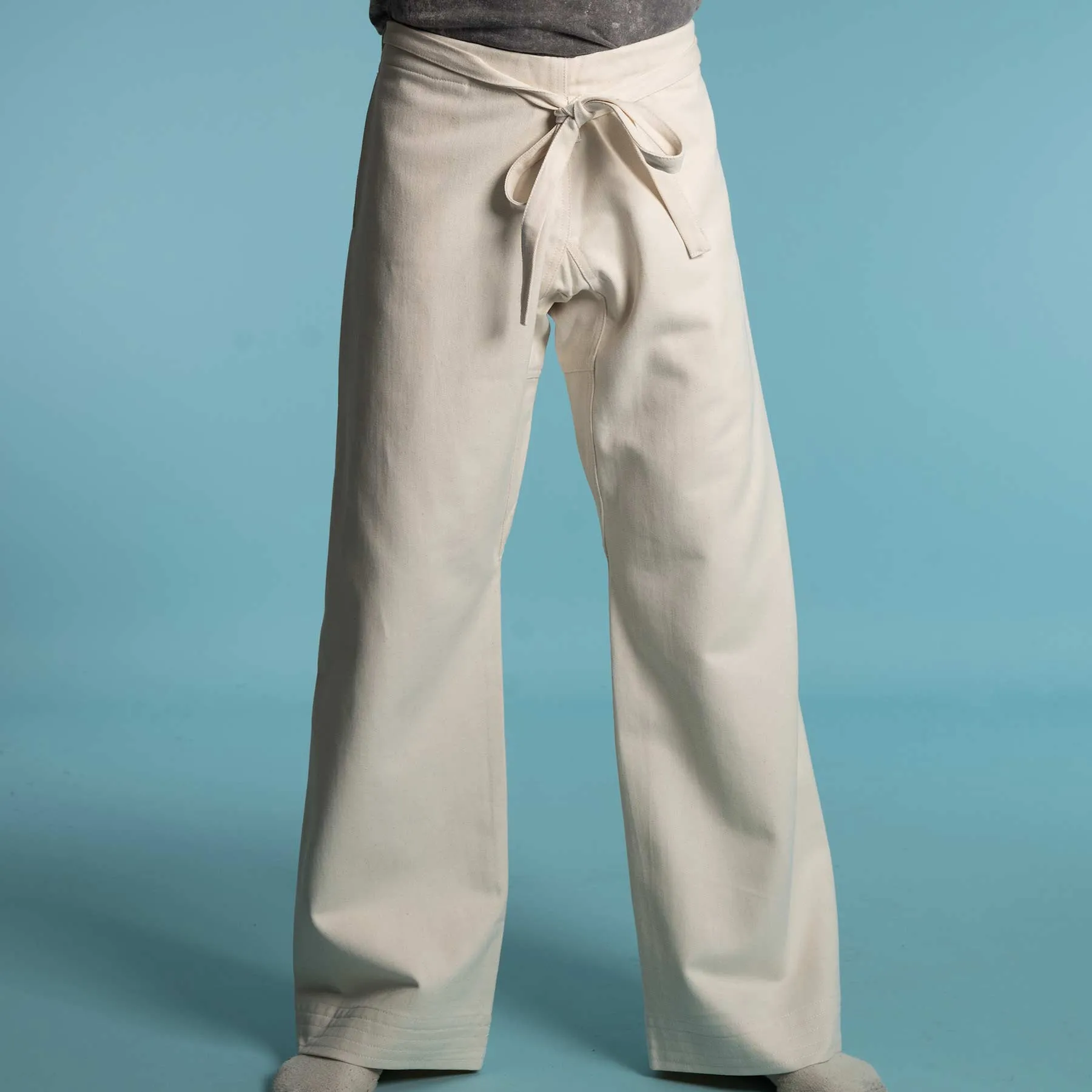 MIYAMOTO 100% Organic Cotton Ninja Karate Gi Pants (Martial Arts Pants: Kung Fu, Judo, Jiujitsu) (Unisex)