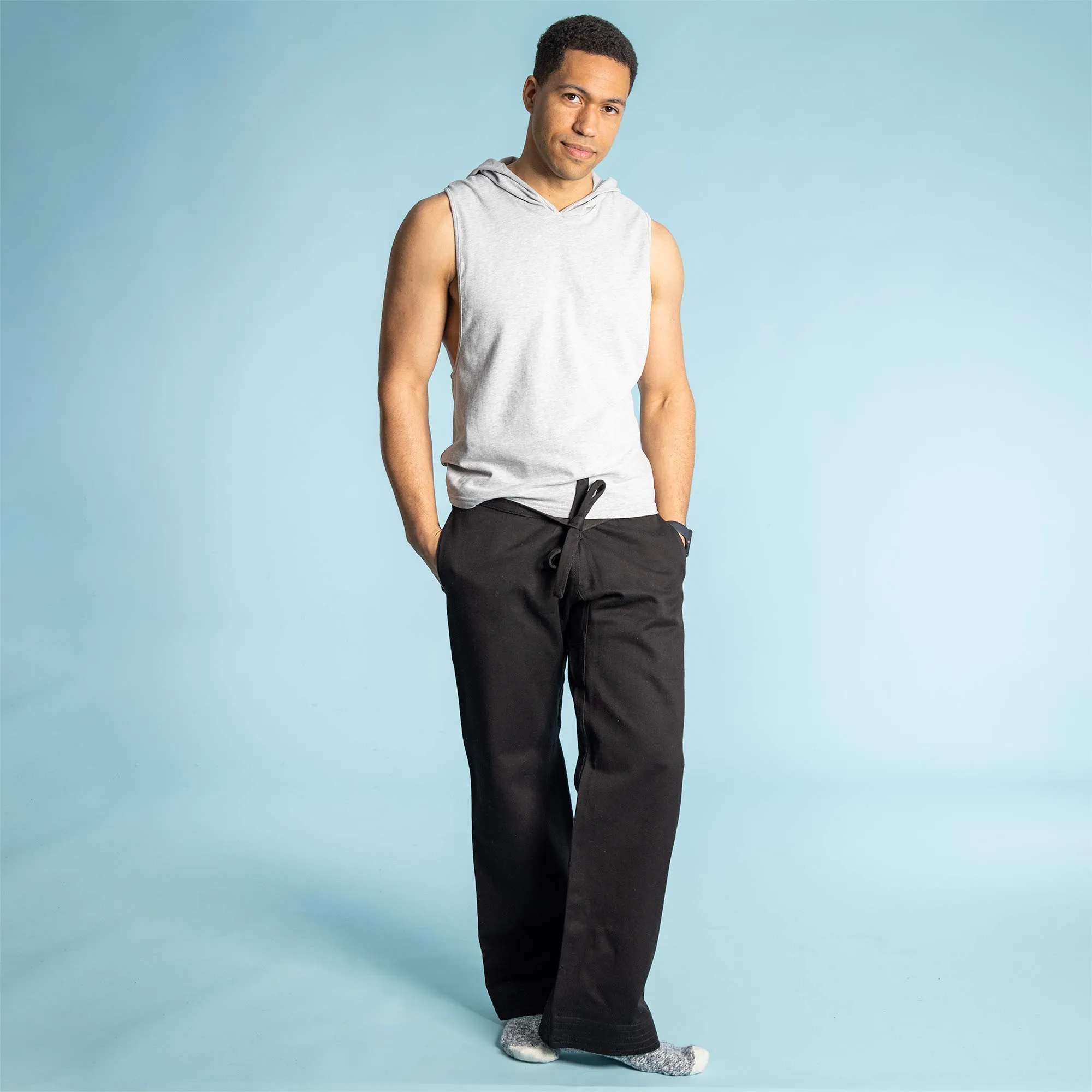 MIYAMOTO 100% Organic Cotton Ninja Karate Gi Pants (Martial Arts Pants: Kung Fu, Judo, Jiujitsu) (Unisex)