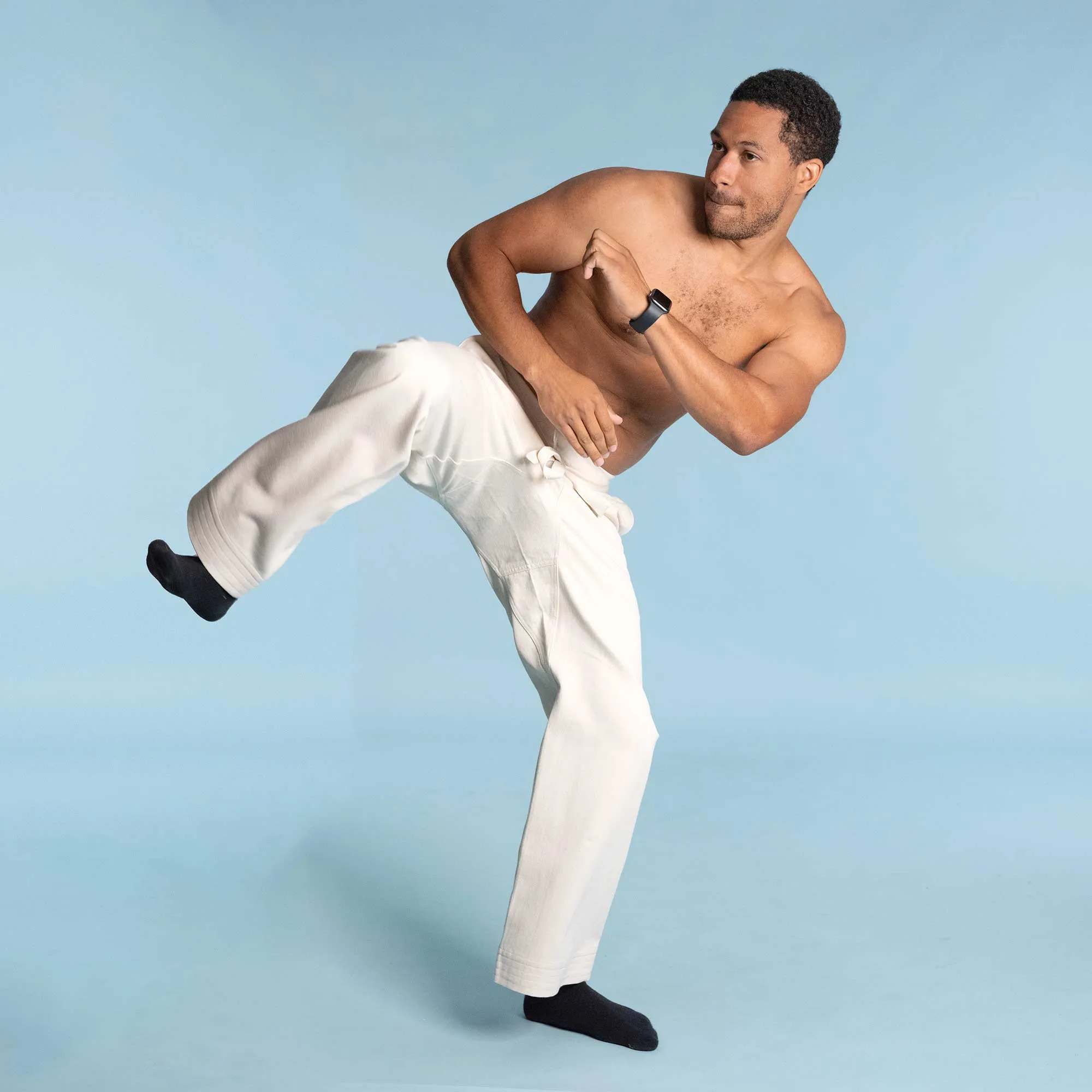 MIYAMOTO 100% Organic Cotton Ninja Karate Gi Pants (Martial Arts Pants: Kung Fu, Judo, Jiujitsu) (Unisex)