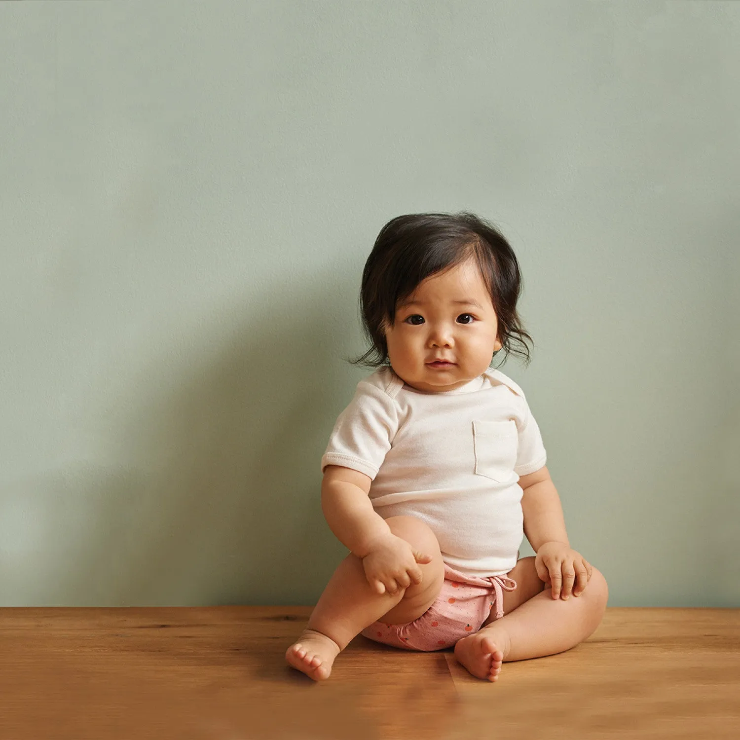 Nature Baby - Short Sleeve Pocket Tee- Natural