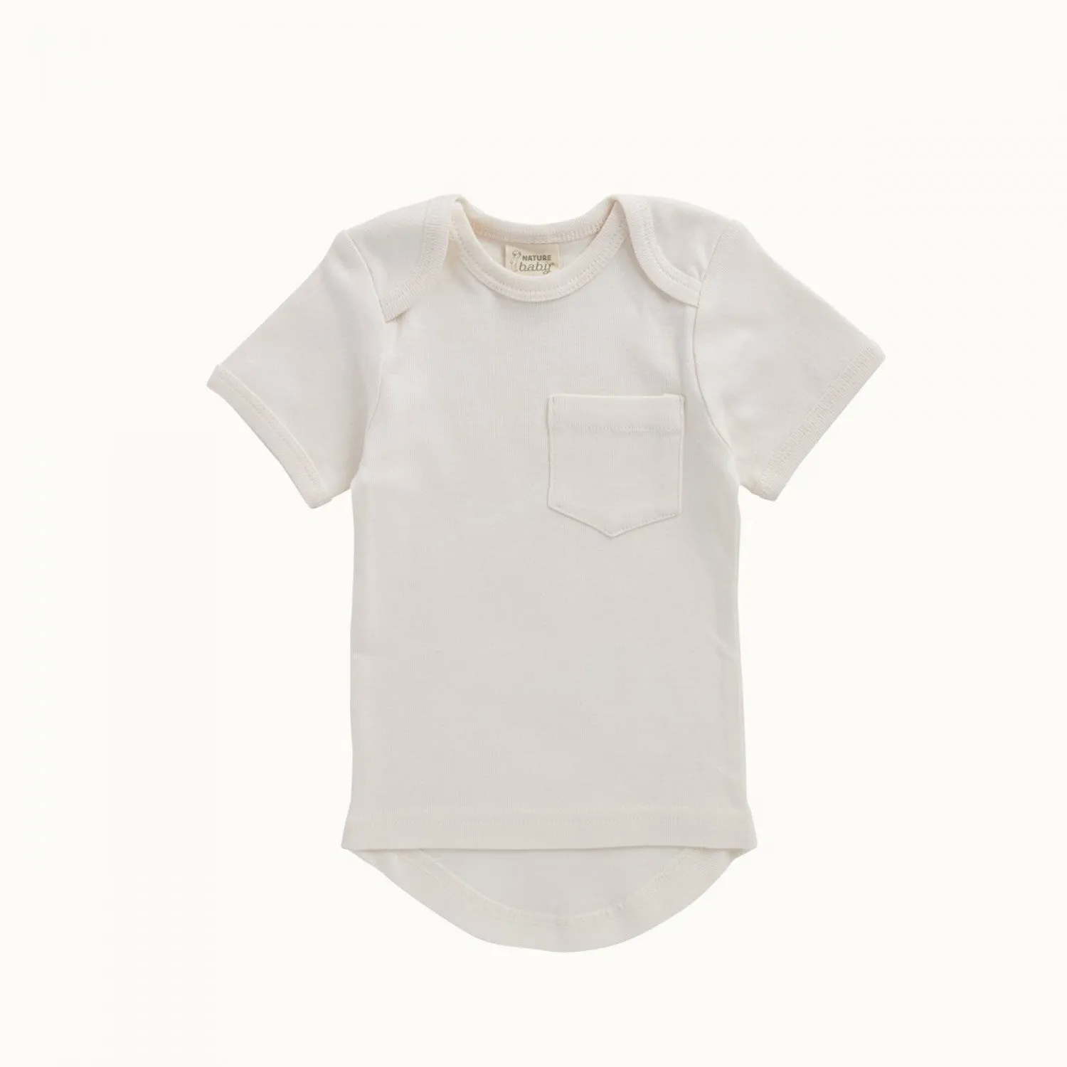 Nature Baby - Short Sleeve Pocket Tee- Natural