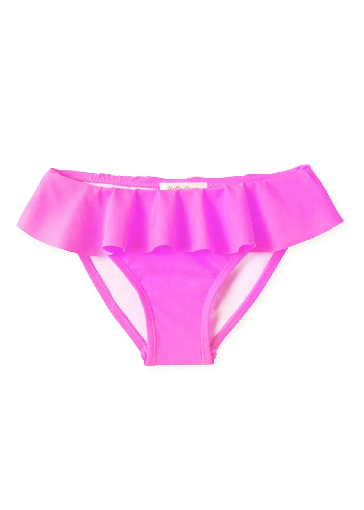 Neon Pink Ruffle Bottom