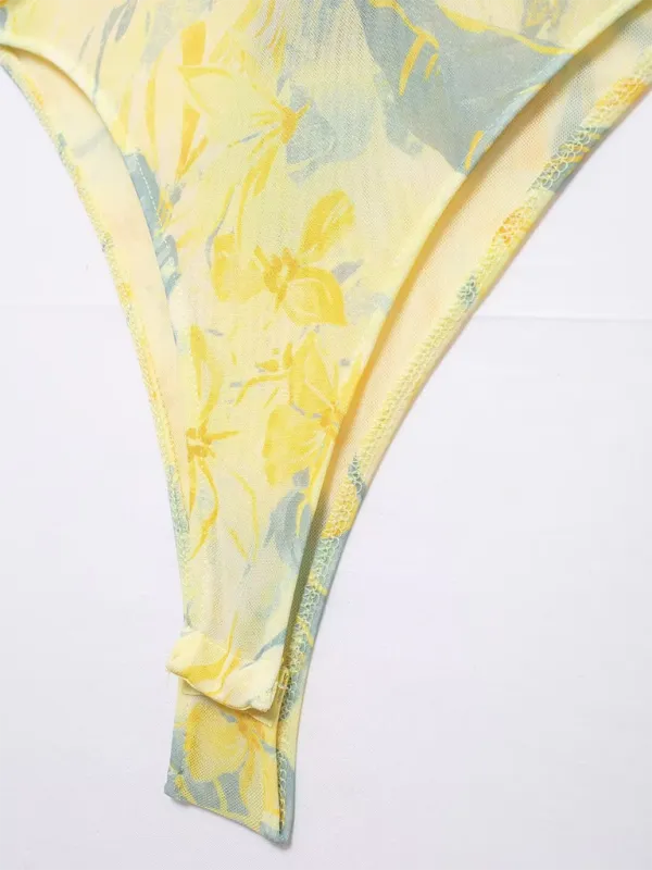 New asymmetric pleated tulle bodysuit